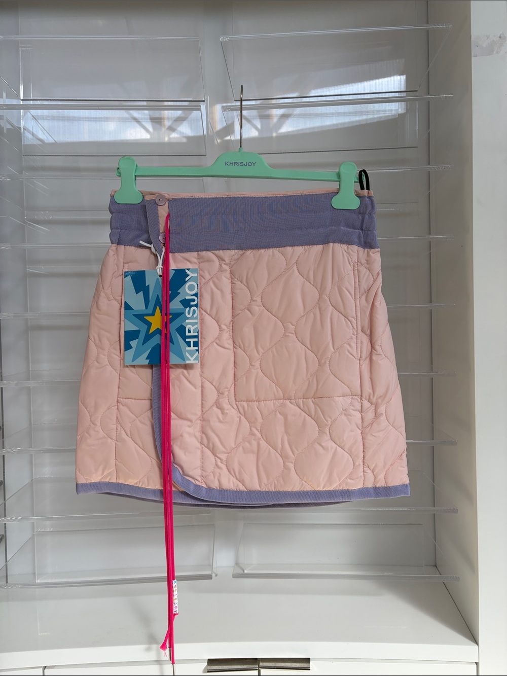 Khris Joy Quilted Skirt - Powder Rose